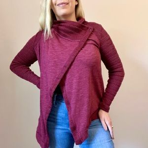 Lucky Brand Wine Knit Sweater